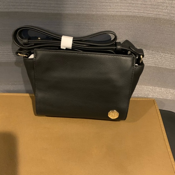 VINCE CAMUTO Livia Leather CROSSBODY BLACK BAG NWT